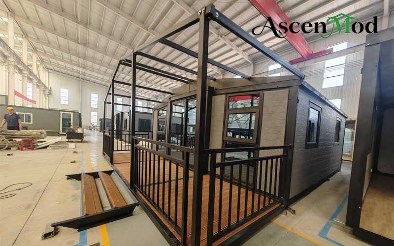 ASCEN MOD 20ft Foldable House With Large Floor-To-Ceiling Windows