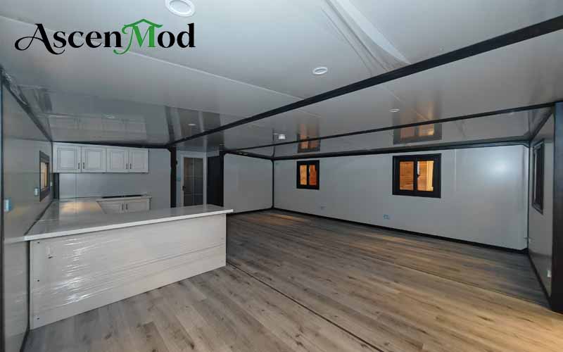 40ft Foldable House  Spacious Two-Bedroom Prefab Container Home ASCEN MOD 