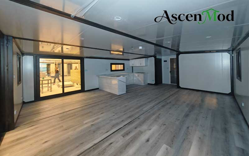 40ft Double-Wing Foldable House  Luxury Expandable Container Home with Modern Comfort ASCEN MOD 