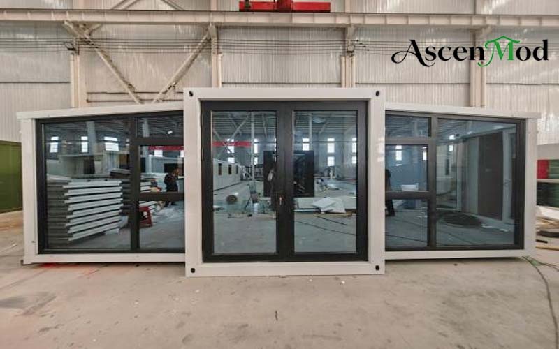 ASCENMOD Expandable House F2 Glass Curtain Wall