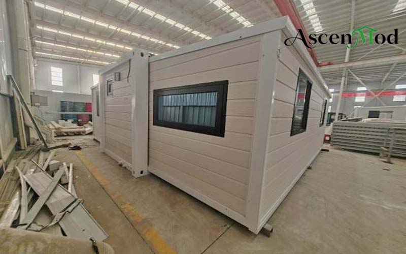 ASCENMOD Expandable House F2 Glass Curtain Wall