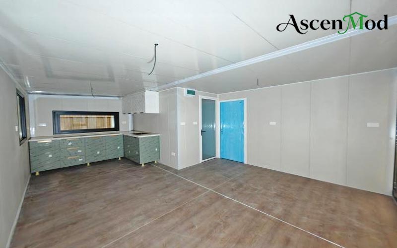 ASCENMOD Expandable House F2 Glass Curtain Wall