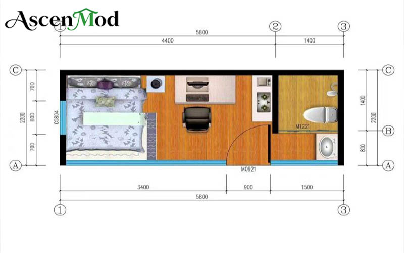 AscenMod Resort Container Space Capsule House A10