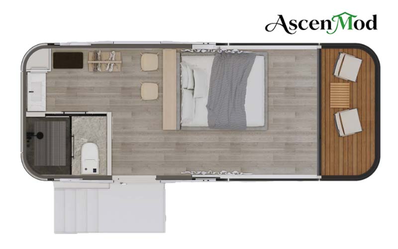AscenMod Resort Container Space Capsule House A30