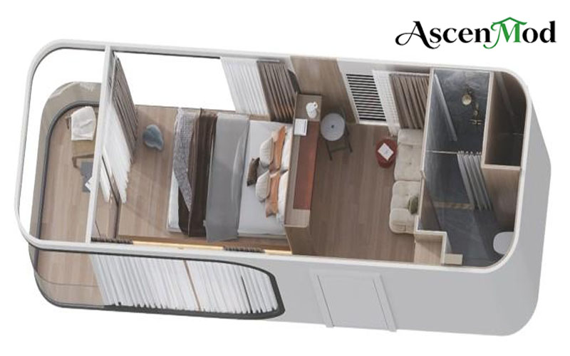 AscenMod Resort Container Space capsule house A50
