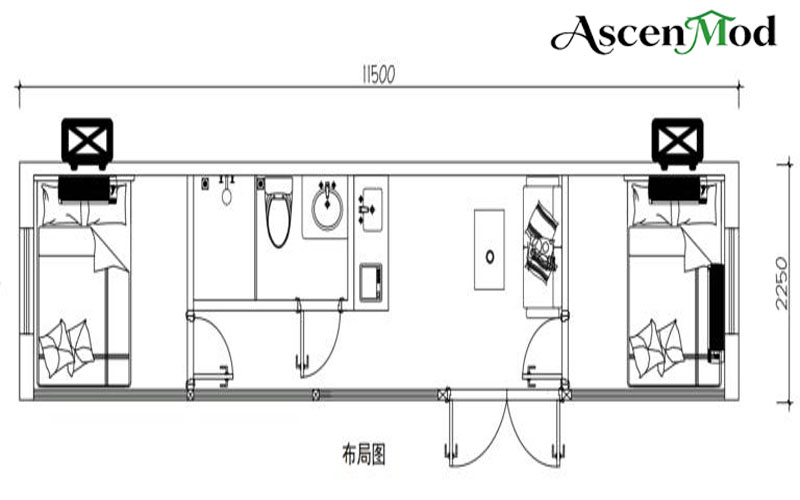 AscenMod Apple Cabin Model A2