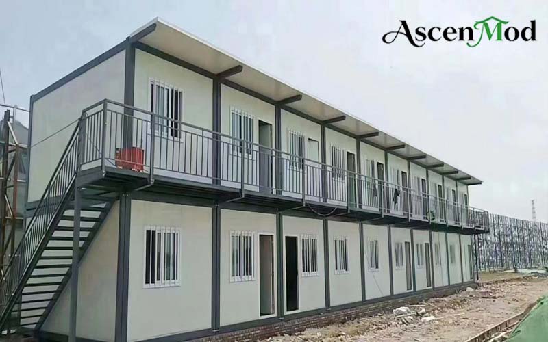 AscenMod Two-Story Modular Container Dormitory Building